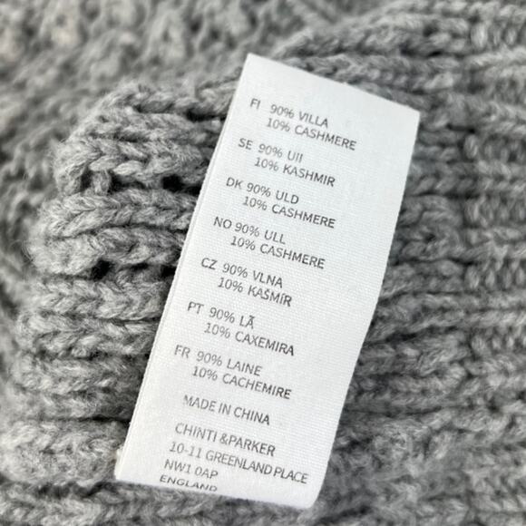 Chinti & Parker Wool-Cashmere Fisherman Sweater Size Small - Picture 5 of 5